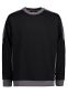 Pro Wear Sweatshirt med kontrast: Størrelse: 6XL, Farve: Sort