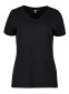 Pro Wear CARE V-hals t-shirt, dame: Størrelse: 6XL, Farve: Sort