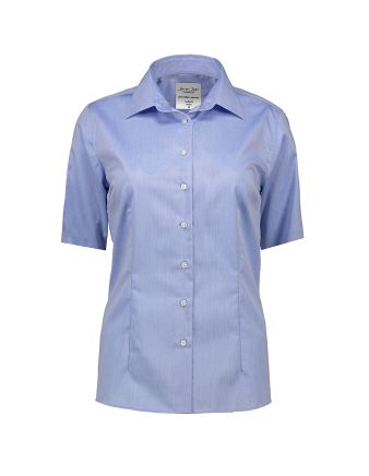Seven Seas Fine Twill skjorte, modern, s/s, dame