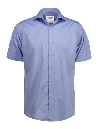 Seven Seas Fine Twill skjorte, modern, s/s, herre