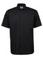 Seven Seas Fine Twill skjorte, modern, s/s, herre: Størrelse: 5XL, Farve: Sort