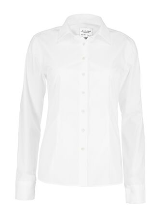 Seven Seas Poplin skjorte, modern, dame