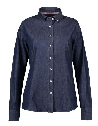 Seven Seas Soft Denim skjorte, modern, dame