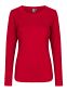 Interlock T-shirt, langærmet, dame: Størrelse: 3XL, Farve: Rød