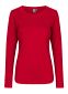 Interlock T-shirt, langærmet, dame: Størrelse: 3XL, Farve: Rød