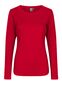 Interlock T-shirt, langærmet, dame: Størrelse: 3XL, Farve: Rød