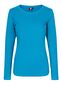 Interlock T-shirt, langærmet, dame: Størrelse: 3XL, Farve: Turkis