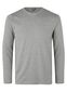 Interlock T-shirt, langærmet, herre: Størrelse: XL, Farve: Grå melange