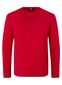 Interlock T-shirt, langærmet, herre: Størrelse: XL, Farve: Rød