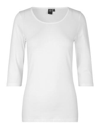 Stretch T-shirt 3/4-ærmet, dame
