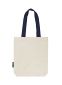 Neutral Twill Taske m. kontrast stropper: Farve: Nature/navy