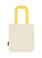 Neutral Twill Taske m. kontrast stropper: Farve: Nature/yellow