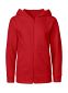 Neutral hættesweat m. lynlås, børn: Size: 152/158, Colour: Red