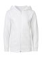 Neutral hættesweat m. lynlås, børn: Size: 152/158, Colour: White