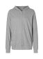 Neutral Jersey Hoodie m. lynlås, unisex: Størrelse: 3XL, Farve: Sport grey melange