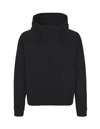 Neutral Hoodie m. skjult lynlås, unisex