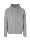 Neutral Hoodie m. skjult lynlås, unisex: Størrelse: 3XL, Farve: Sport grey melange