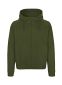 Neutral Hoodie m. skjult lynlås, unisex: Størrelse: 3XL, Farve: Military