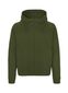 Neutral Hoodie m. skjult lynlås, unisex: Størrelse: 3XL, Farve: Military