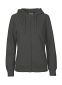 Neutral Hoodie m. lynlås, dame: Størrelse: 2XL, Farve: Charcoal