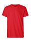 Neutral Roll Up Sleeve T-shirt, herre: Størrelse: 3XL, Farve: Red