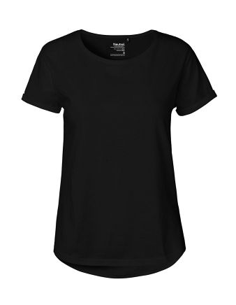 Neutral Roll Up Sleeve T-shirt, dame