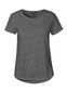 Neutral Roll Up Sleeve T-shirt, dame: Størrelse: 2XL, Farve: Dark heather melange