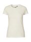 Neutral Fitted T-shirt, dame: Størrelse: 2XL, Farve: Nature