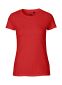 Neutral Fitted T-shirt, dame: Størrelse: 2XL, Farve: Red