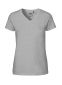 Neutral Fitted T-shirt m. v-hals, dame: Størrelse: 2XL, Farve: Sport grey melange