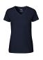 Neutral Fitted T-shirt m. v-hals, dame: Størrelse: 2XL, Farve: Navy