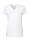 Neutral Fitted T-shirt m. v-hals, dame: Størrelse: 2XL, Farve: White