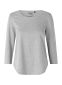Neutral T-shirt m. 3/4 ærmer, dame: Størrelse: 2XL, Farve: Sport grey melange