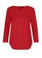 Neutral T-shirt m. 3/4 ærmer, dame: Størrelse: 2XL, Farve: Red