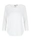 Neutral T-shirt m. 3/4 ærmer, dame: Størrelse: 2XL, Farve: White