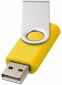 Drejelig USB-nøgle 1GB: Farve: Gul
