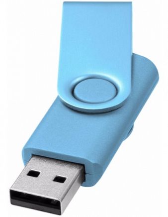 Drejelig metallic USB-nøgle 4GB