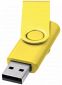 Drejelig metallic USB-nøgle 2GB: Farve: Gul