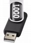 Drejelig USB-nøgle 2GB til doming: Farve: Sort