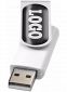 Drejelig USB-nøgle 4GB til doming: Farve: Hvid