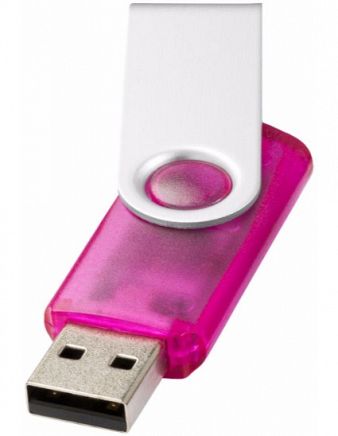 Drejelig, halvtransparent USB-nøgle 2GB