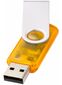 Drejelig, halvtransparent USB-nøgle 4GB: Farve: Orange