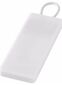 Current powerbank med indbygget micro kabel 1200 m: Farve: Hvid