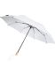 Birgit 21" foldbar vindtæt paraply af genvundet PET: Farve: Hvid