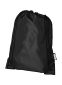 Oriole RPET-rygsæk med snøre 5L: Farve: Sort