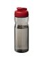 H2O Active® Base Tritan™ 650 ml drikkeflaske med fliplåg: Farve: Koksgrå/rød