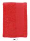 Gæstehåndklæde, 30 x 50 cm.: Farve: Rød