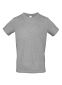 B&C Exact 150 T-shirt, inkl. 1-farvet tryk: Størrelse: XL, Farve: Sportsgrå
