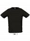 Sols Sporty T-shirt, herre: Størrelse: 2XS, Farve: Sort