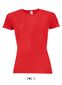 Sols Sporty T-shirt, dame: Størrelse: 2XL, Farve: Rød